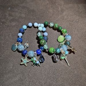 2 beach beaded bracelet